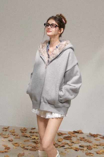 far point  zip cardigan RI1364