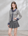 navy stripe line tops RI1571