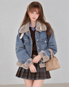 gray far point denim jacket RI1625