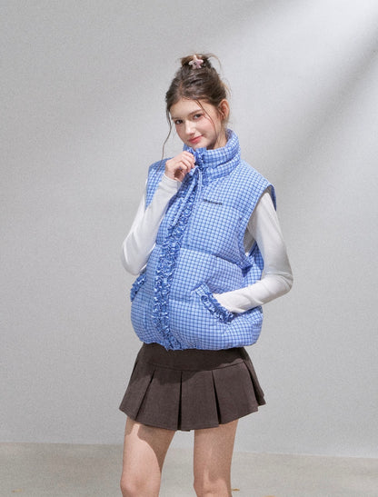 2way blue check jacket RI1370