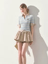 boarder nuance tops & skirt RI1453