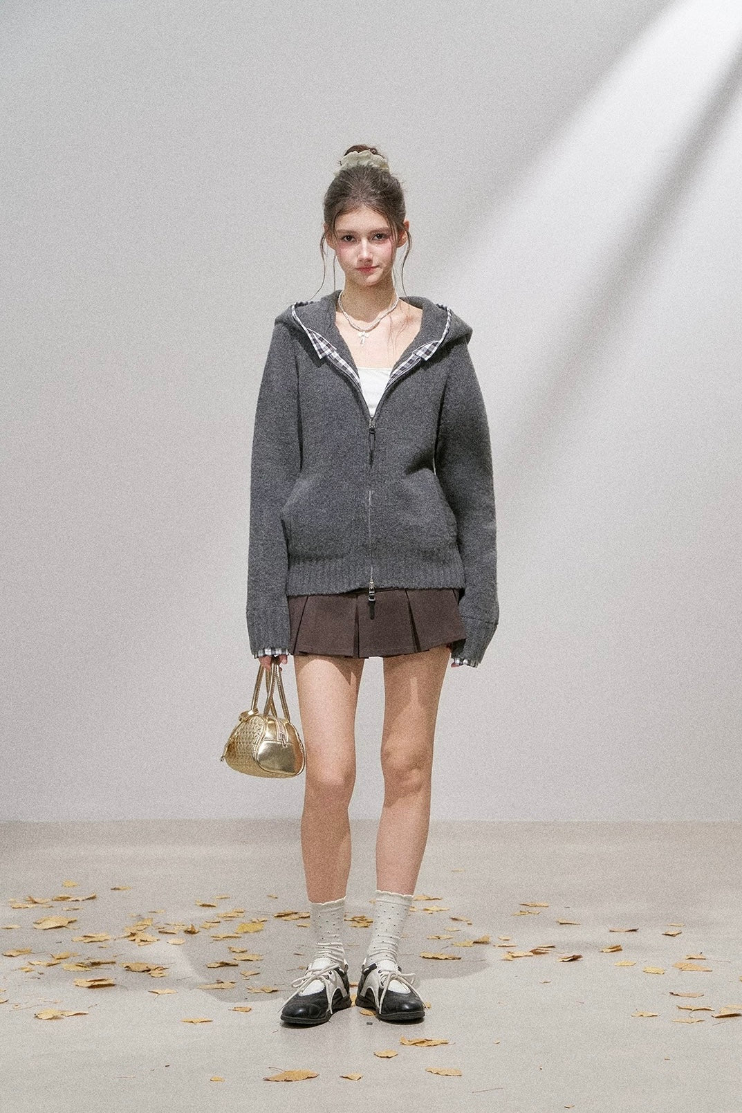 pattern point zip tops RI1368