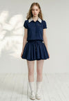 curler point navy one-piece RI1416