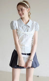 stripe line girly tops RI1446