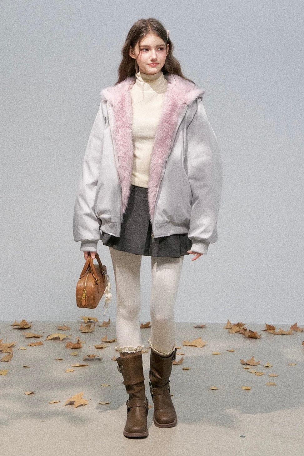 Ria ダウンジャケット　リバーシブル　Sサイズ　リア 10th ANNIVERSARY】【はっ水】ストレッチタフタリバーシブルダウン