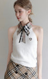 check mood fit tops & check skirt RI1451