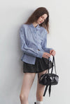 check blue fit tops RI1401
