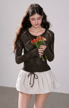 cross mood brown Knit RI1481