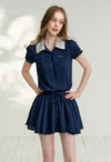 curler point navy one-piece RI1416
