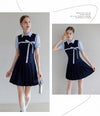 ribbon line navy one-piece RI1460