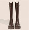 long chic brown boots RI1495