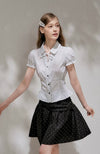 frill cut girly tops RI1415