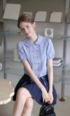 stripe botann point tops RI1466