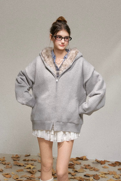 far point  zip cardigan RI1364