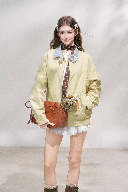 reversible casual mood yellow jacket RI1374