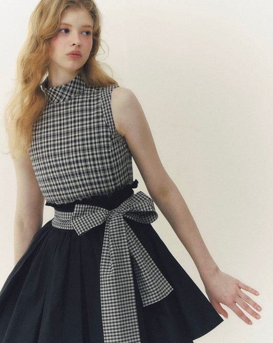 check mood girly one-piece RI1408