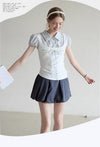 stripe line girly tops RI1446