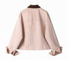 frill pink brown mood jacket RI1490