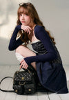 moody check blue tops RI1394