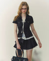 fake two piece lace tops RI1423
