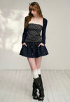 moody check blue tops RI1394
