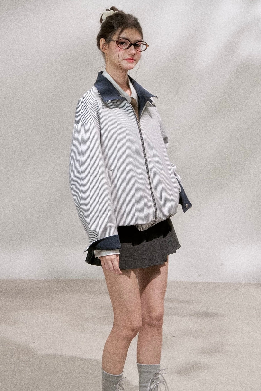 reversible casual mood navy jacket RI1375