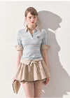 boarder nuance tops & skirt RI1453