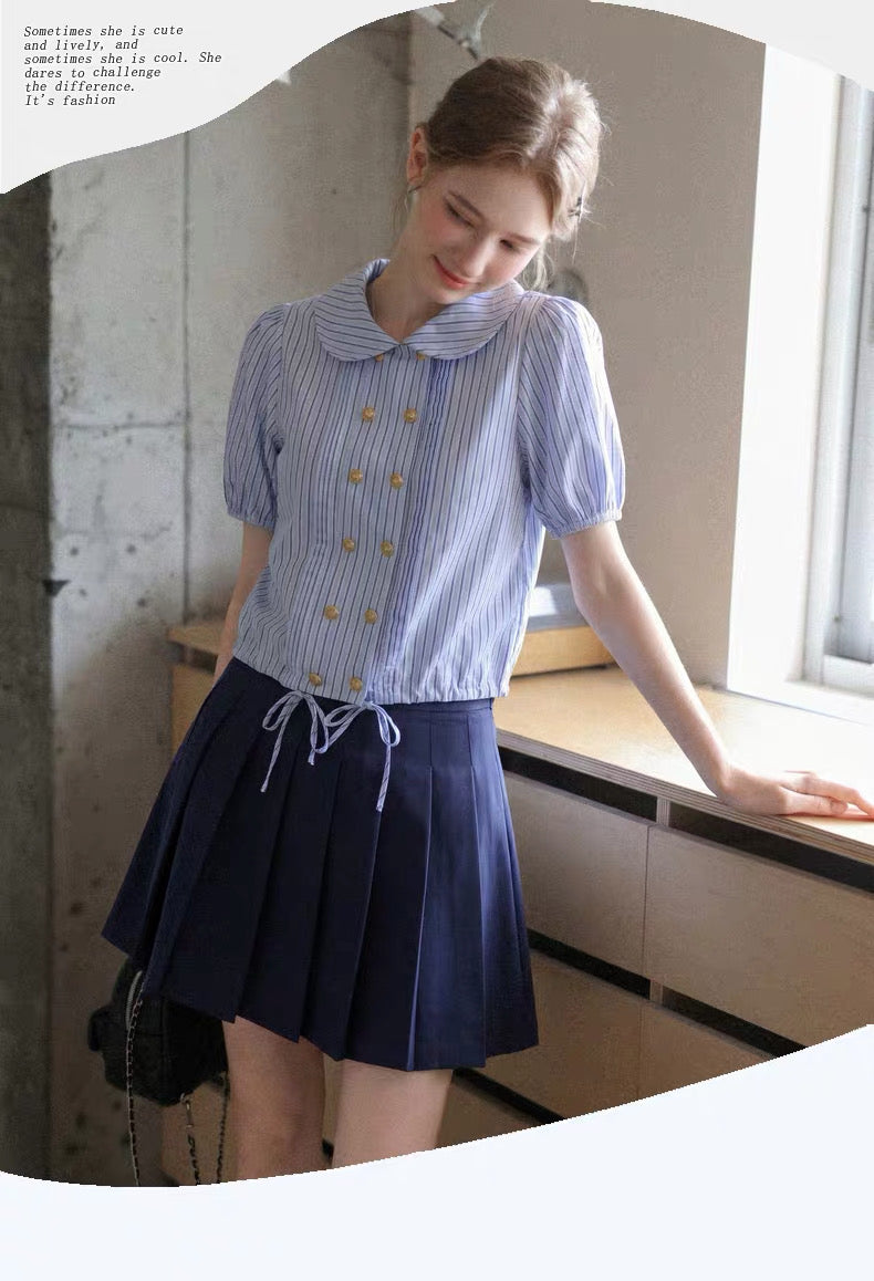 stripe botann point tops RI1466 – ria