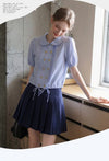 stripe botann point tops RI1466