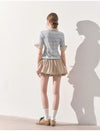 boarder nuance tops & skirt RI1453