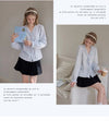 【pre oder】frill point stripe tops RI1476