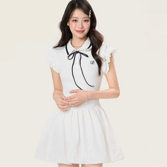 line ribbon white one-piece RI1236