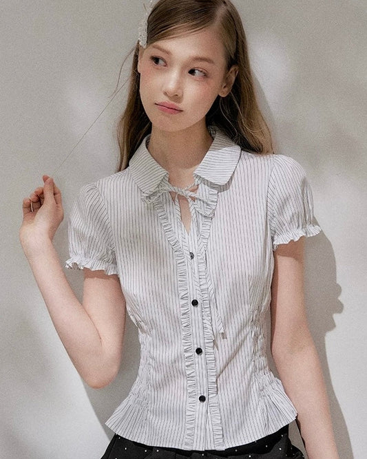 frill cut girly tops RI1415