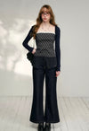 moody check blue tops RI1394