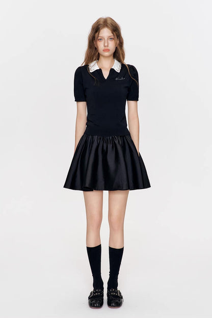 high-end black tops RI1244