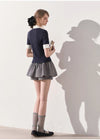 curler design rose tops & skirt RI1454