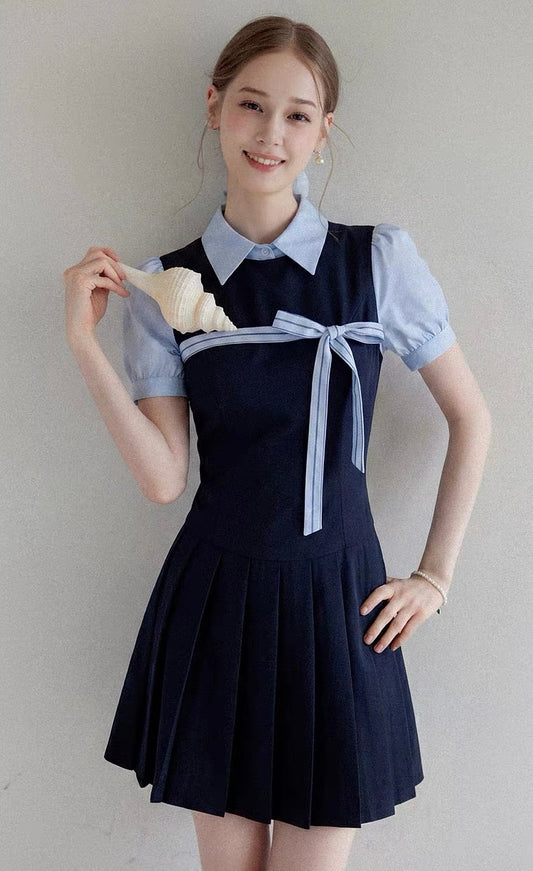 ribbon line navy one-piece RI1460