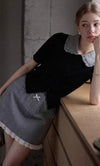check point curler tops & skirt RI1456