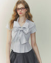 stripe ribbon tie tops RI1407