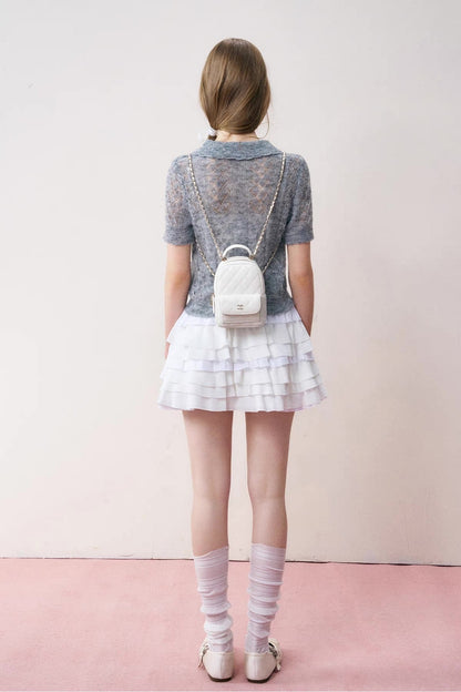 see-through nuance gray tops RI1242