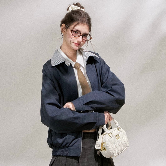 reversible casual mood navy jacket RI1375