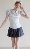 stripe line girly tops RI1446
