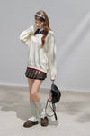 line neck ivory Knit RI1366