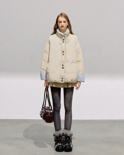 reversible macaron down jacket RI1353