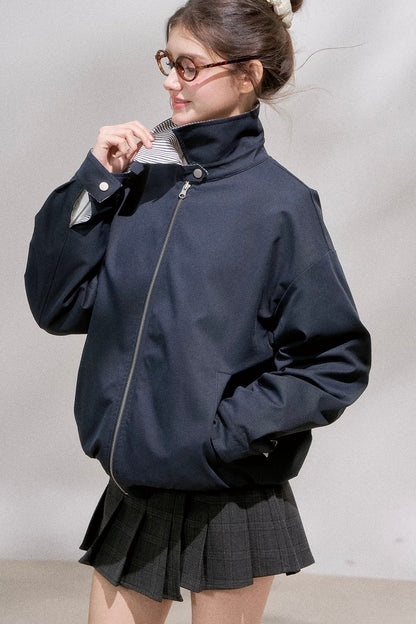 reversible casual mood navy jacket RI1375