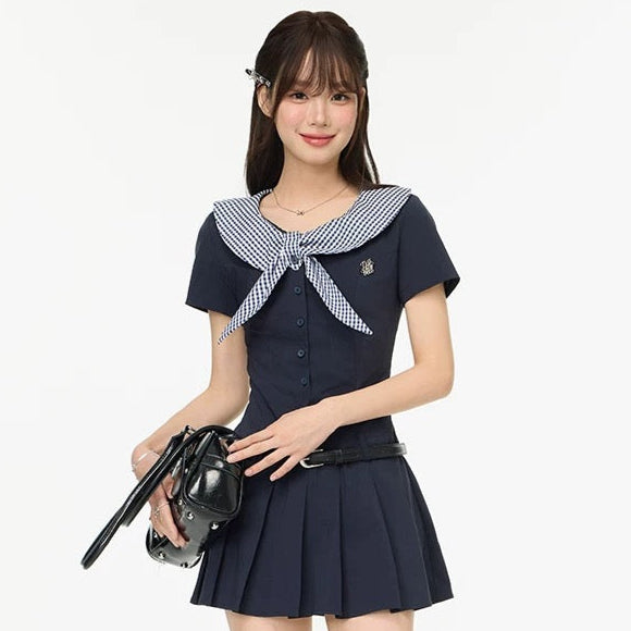 sailor nuance navy one-piece RI1233