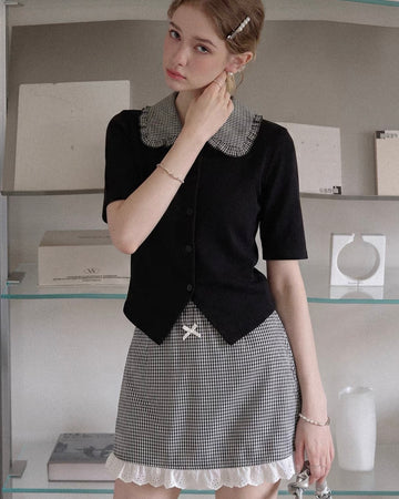 check point curler tops & skirt RI1456