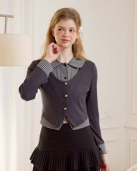 check mood ribbon tops RI1390