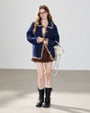 navy high-end cardigan RI1656