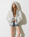 【reversible】reversible blue and far jacket RI1661